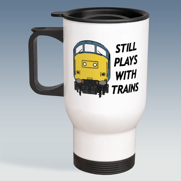Travel Mug - Still Plays With Trains - Class 37