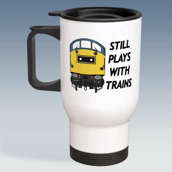 Travel Mug - Still Plays With Trains - Class 40