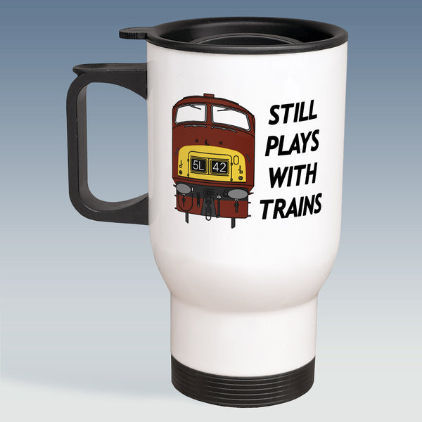 Travel Mug - Still Plays With Trains - Class 42