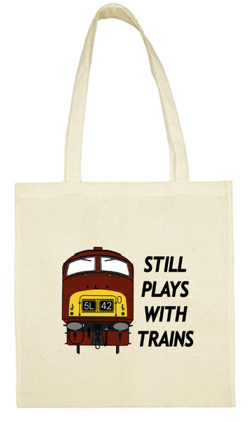 Cotton Shopping Tote Bag - Still Plays With Trains Class 42
