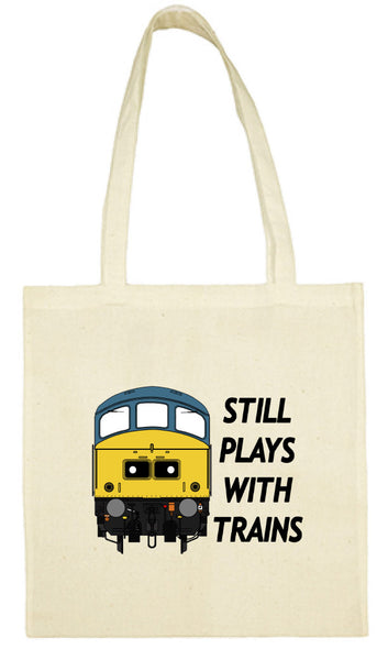 Cotton Shopping Tote Bag - Still Plays With Trains Class 45