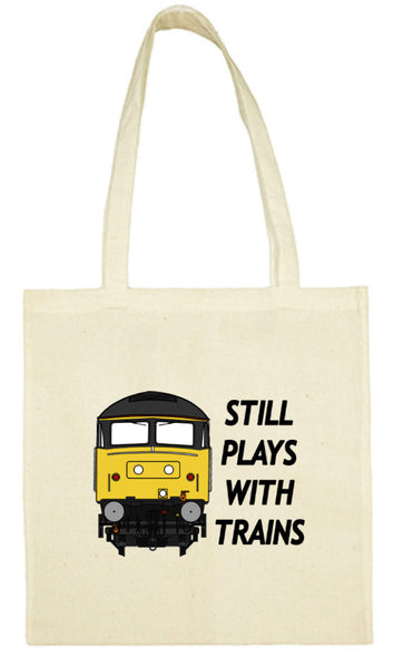 Cotton Shopping Tote Bag - Still Plays With Trains Class 47