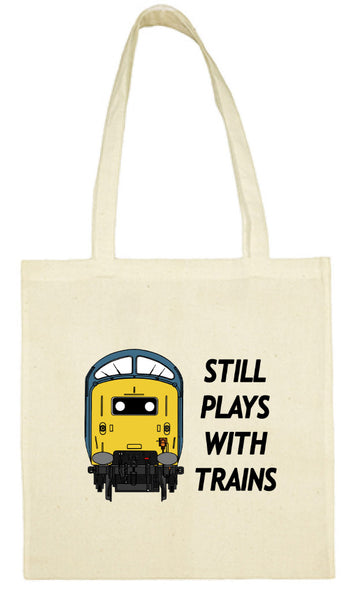 Cotton Shopping Tote Bag - Still Plays With Trains Class 55