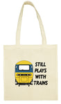 Cotton Shopping Tote Bag - Still Plays With Trains HST