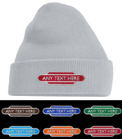 British Rail Totem Beanie Hat - 6 Totem Colours Available - PERSONALISED