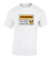 Warning May Suddenly Start Talking About Trains - HST (Intercity) Printed T-Shirt