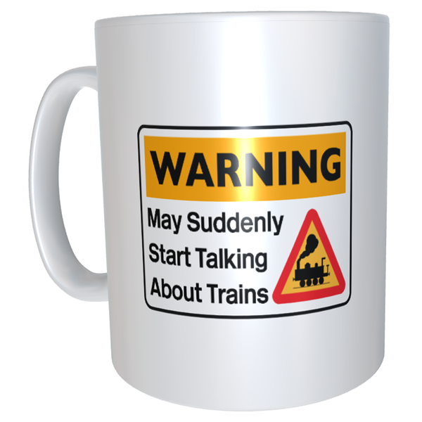 Cranks - Warning May Suddenly Start Talking About Trains Mug (Steam)